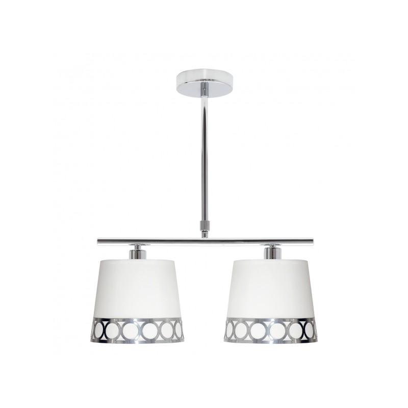 Lámpara Dalia plata 2xE14 Fabrilamp